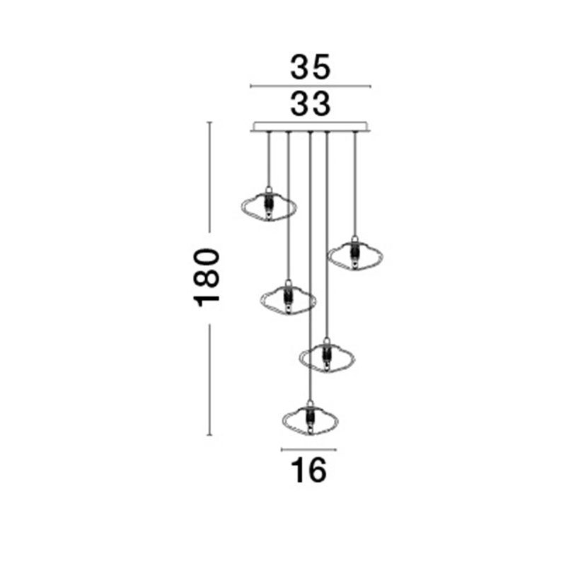 Pakabinamas šviestuvas KING 9006049